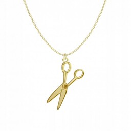 Złoty Naszyjnik Nożyczki Prezent dla Fryzjera 925 DEDYKACJA