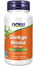 NOW Foods Ginkgo Biloba 60 mg