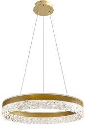 Żyrandol do salonu glamour LED Frozi złoty