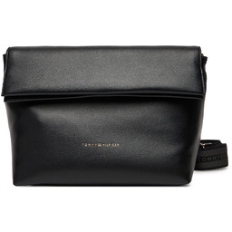 Torebka Tommy Hilfiger Th Logotape AW0AW17692 Czarny
