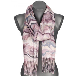 Szalik damski szal ze ZŁOTYM WZORKIEM na prezent