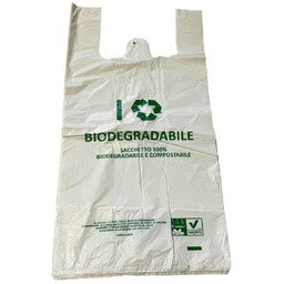 Bratek, kompostowalna reklamówka 30x58 cm, 50 sztuk