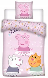 Pościel bawełniana Peppa Pig 140 x 200cm