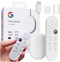 Odtwarzacz Mltimedialny Google Chromecast 4.0 Hd 4 Gb