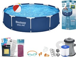 Basen Bestway 305x76 Ogrodowy Stelażowy 56679 11w1