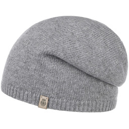 Czapka Beanie z Kaszmirem by Roeckl, jasnoszary, One