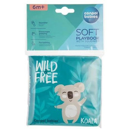 Canpol Babies Miękka książeczka kąpielowa z piszczkiem Wild