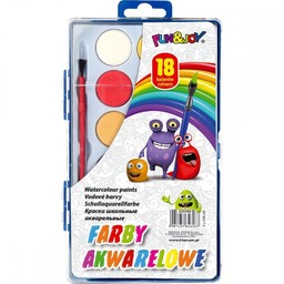 Farby akwarelowe 18 kolorów Fun&Joy 235100