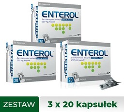 Enterol Lek probiotyczny 250 mg, 20 kapsułek
