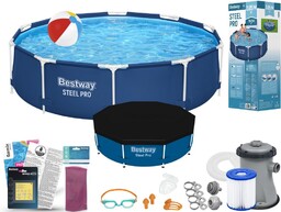 Basen Bestway 305x76 Ogrodowy Stelażowy 56679 12w1