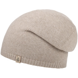 Czapka Beanie z Kaszmirem by Roeckl, jasnobeżowy, One