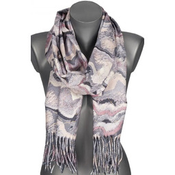 Szalik damski szal ze ZŁOTYM WZORKIEM na prezent