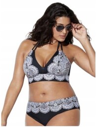 DWUCZĘŚCIOWY STRÓJ KĄPIELOWY BIKINI PLUS SIZE 5XL