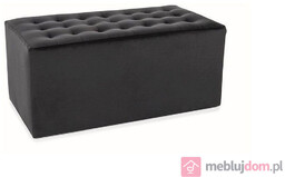 Pufa LORI 2 Velvet Signal Bluvel 19 czarny