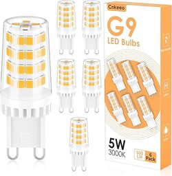 Cnkeeo Żarówka LED G9 ciepła biel 3000 K,