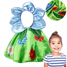 Kostium Wiosna Niezapominajka spódniczka czapka Kwiat r. uniwersalny