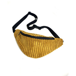 Pakamera Musztardowa nerka sztruks welur