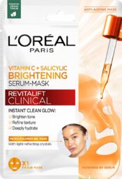 L''Oréal Revitalift Clinical, rozświetlające serum-maska w płachcie