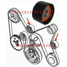 Rolka paska wielorowkowego MICRO Jeep Grand Cherokee 3,0