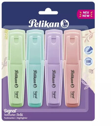 Zakreślacz signal pastel 4 kolory Pelikan