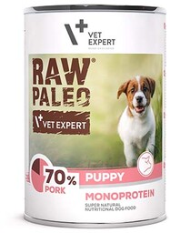 VETEXPERT Raw Paleo Wieprzowina/Pork Puppy Can 400g