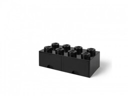 LEGO, Pojemnik Na Klocki Z Szufladami 4X2 Czarny,