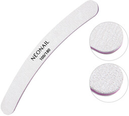 NeoNail, pilnik szary banan 100/180, ref. 4507