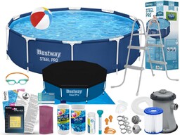 Basen Bestway 305x76 Ogrodowy Stelażowy 56679 18w1