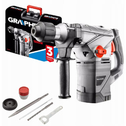 Młot udarowy Sds+ 1500W, 4,5J, walizka Graphite