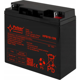 Akumulator 12V 18Ah Agm Pulsar HPB18-12N do alarmu,