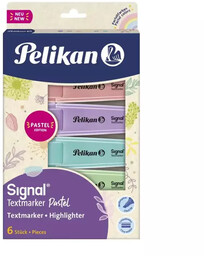Zakreślacz Signal Pastel 6 kolorów - PELIKAN