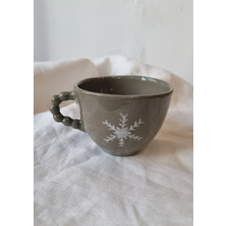 Pakamera Filiżanka ceramiczna ŚNIEŻYNKA