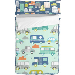 HappyFriday Śpiwór na łóżko Moshi Moshi Holidays wielokolorowy