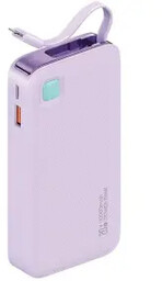 USAMS US-CD225 Ze zwijanym kablem Lightning Retractable 10000mAh