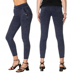 Spodnie Damskie Jeansy Jegginsy Rurki 94015-3 r XL
