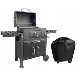 % Duży Grill węglowy żeliwny ruszt 113,5x50x107 cm