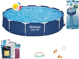 Basen Bestway 366x76 Ogrodowy Stelażowy 56706 8w1
