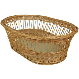 Wiklinowy kosz Mojżesza naturalny. WIKLINOPOL