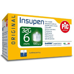 PIC Insupen Igły do penów insulinowych 32G 6mm,