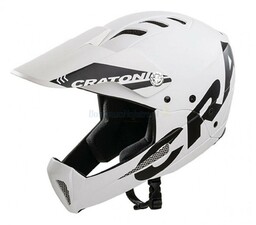 Kask rowerowy Cratoni full face Shakedown Downhill biały
