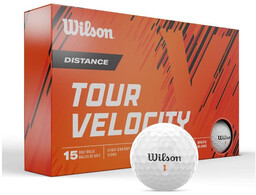 Piłki golfowe TOUR VELOCITY Distance (białe), 15 szt.