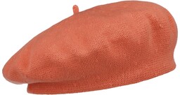 Beret Bawełniany Biskaya by Lipodo, pomarańczowy
