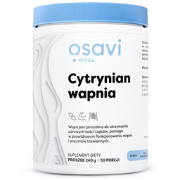 OSAVI Cytrynian wapnia w proszku (240 g)