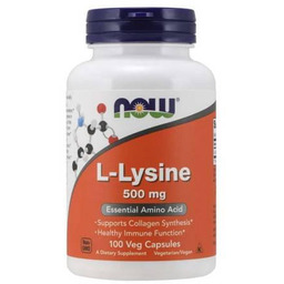 Now Foods L-Lizyna 500 mg, 100 kaps. ->