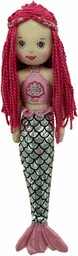 Sweety Toys 13333 Lalka materiałowa syrenka pluszowe zwierzątko