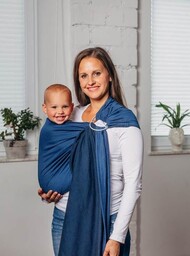 CHUSTA KÓŁKOWA LENNYLAMB MAŁA JODEŁKA KOBALT