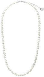 Perłowy damski naszyjnik z białych pereł klasyczny