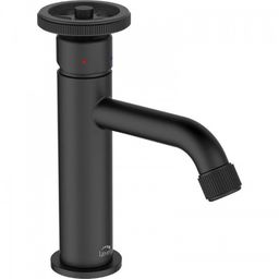 Bateria umywalkowa 17,8 cm+ korek Klik-klak, czarna LOFT