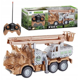 Ciężarówka R/c dinozaur z dźwigiem i koszem