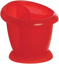 Excèlsa Rainbow czerwony ociekacz na sztućce, 14 cm